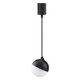 Spherical LED Pendant Light In Black Opal Face Dimmable Spherical LED Pendant Light In Black Opal Face Dimmable
